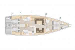 Yacht Hanse 588 MISCHIEF  foto: Croatia Yachting