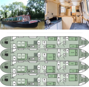 Llangollen Canal - czarter barki w Anglii i Walii (spokojny rejs wśród natury) foto: Swede Charter