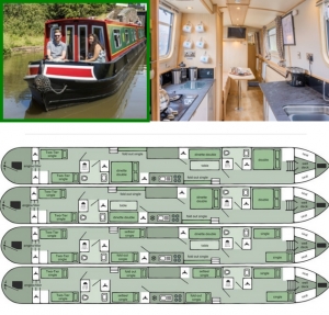 Llangollen Canal - czarter barki w Anglii i Walii (spokojny rejs wśród natury) foto: Swede Charter