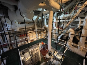 Maszynownia okrętu muzeum HMS Belfast w Londynie | Charter.pl foto: Katarzyna Kowalska