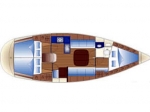 Przykładowy schemat Bavaria Cruiser 36