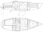 Przykładowy schemat Hallberg Rassy 34