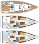 Przykładowy schemat Hanse 345