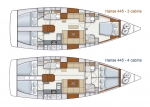 Przykładowy schemat Hanse 445
