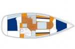 Przykładowy schemat Oceanis 323