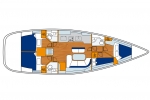 Przykładowy schemat Oceanis 473