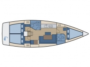 Przykładowy schemat Bavaria Cruiser 40