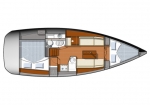 Przykładowy schemat Sun Odyssey 33i