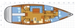 Przykładowy schemat Bavaria 51 Cruiser
