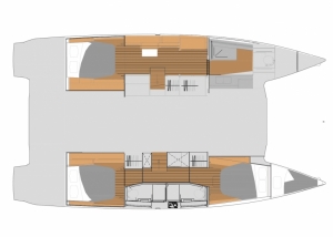 Fountaine Pajot Elba 45 wersja 3+1 kabina | Charter.pl foto: www.fountaine-pajot.com