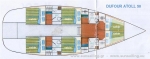 Przykładowy schemat Dufour 50 Atoll