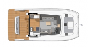 Schemat jachtu Fountaine Pajot m/y 44 | Charter.pl foto: www.fountaine-pajot.com