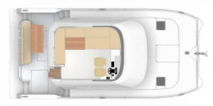 Schemat katamaranu Fountaine Pajot m/y 37 | Charter.pl foto: www.fountaine-pajot.com