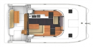 Schemat katamaranu Fountaine Pajot m/y 37 | Charter.pl foto: www.fountaine-pajot.com