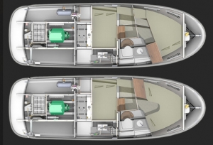 Schemat jachtu Nimbus 305 Coupe | Charter.pl foto: www.nimbus.se