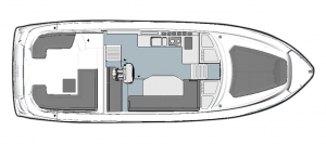 Schemat jachtu Bavaria E40 Sedan | Charter.pl foto: www.yacht-charter-center.de