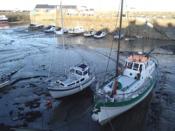 Port St. Peter jest portem pływowym, przypływy, odpływy i tak w kółko foto: Katarzyna Kowalska