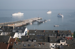 Widok na port Helgoland foto: Kasia Koj