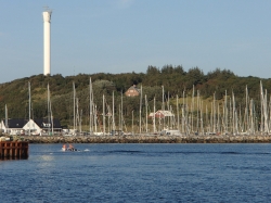 Ukazuje się nam dość spory port jachtowy na wyspie Anholt - Charter.pl foto: Katarzyna Kowalska