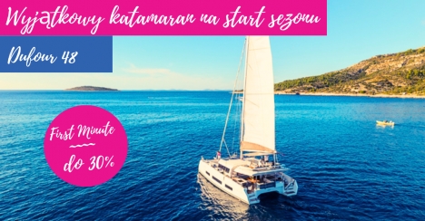 Dufour 48 wyjątkowy katamaran na start sezonu. Oferta do 30% taniej