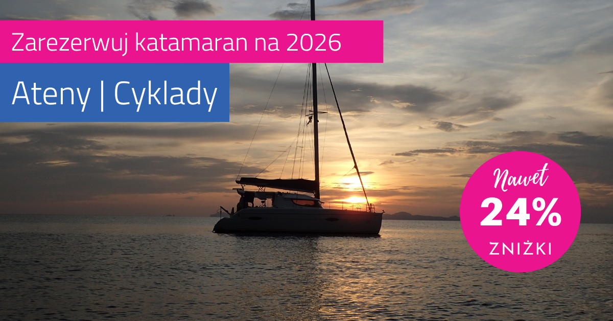Czarter katamaranu w Grecji do 24% rabatu
