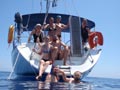 Ekipa naszego jachtu, kapitan robi zdjęcie :)  foto:  