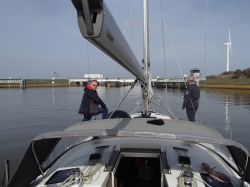 Rejs stażowy na Morzu Północnym, płyniemy do Den Helder foto: Piotr Kowalski