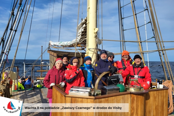 Wachta II na „Zawiszy Czarnym”, rejs do Visby z Charter.pl (maj 2026)