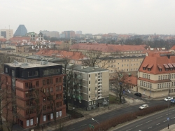 targi targami, ale mieszkać gdzieś trzeba... oto widok z naszego hotelu  foto: Kasia Kowalska